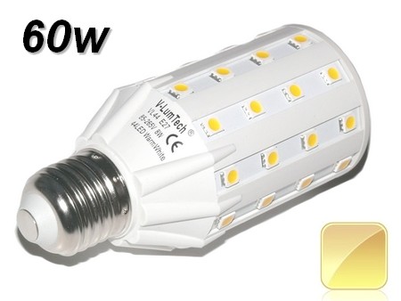 Ampoule À  LED E27 45 led SMD 5050 blanc chaud 360° 220v V-LumTech